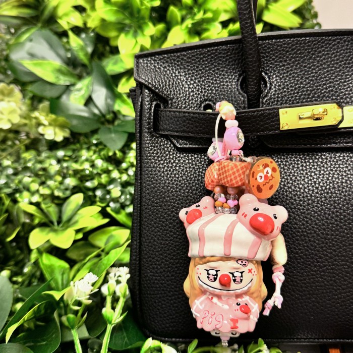 Hand Painted Doll BAG Charm