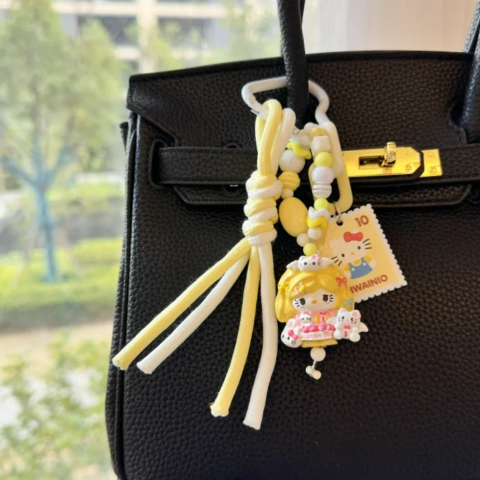 Hand Painted Doll Bag Charms Kitty