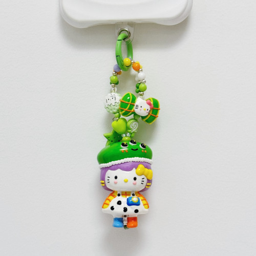 Hand Painted Doll Phone Charm