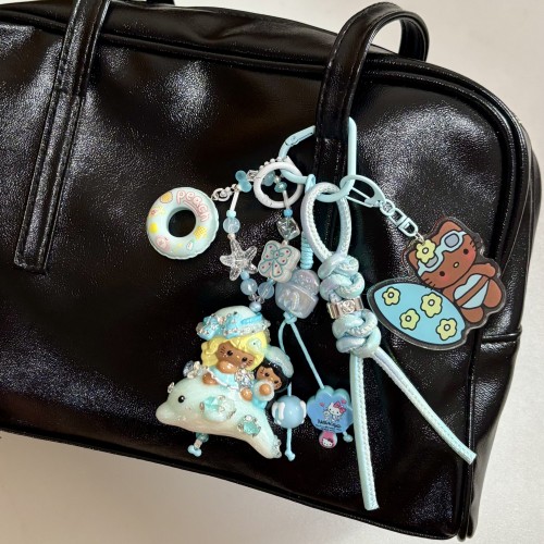 Hand Painted Doll BAG Charm
