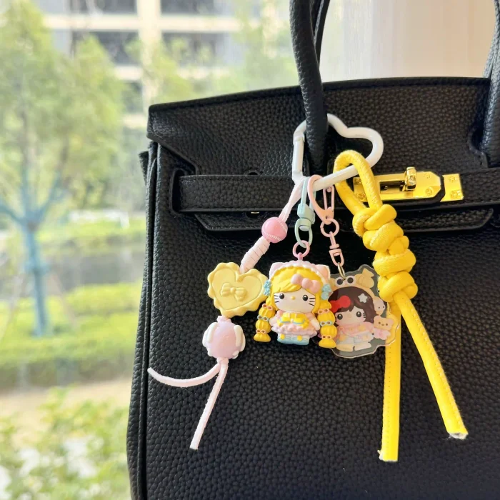 Hand Painted Doll Bag Charms Kitty