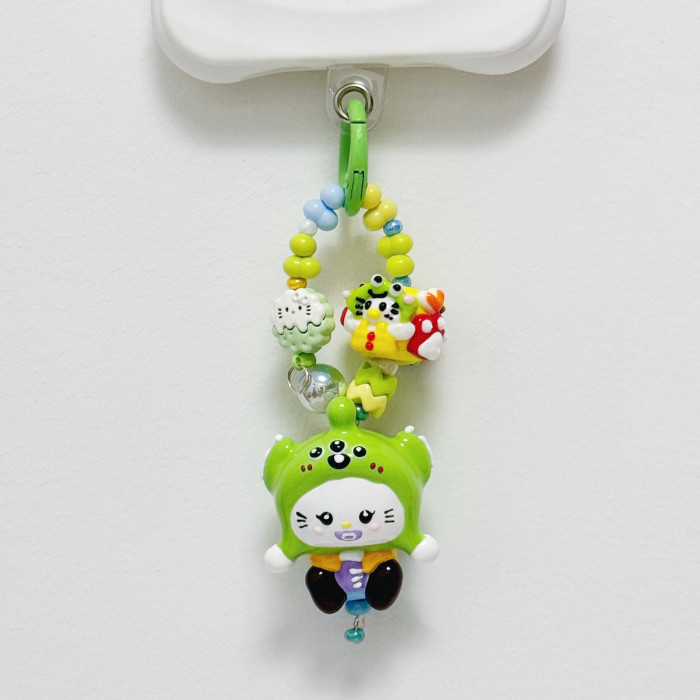 Hand Painted Doll Phone Charm