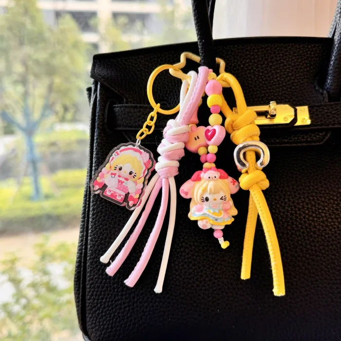 Hand Painted Doll Bag Charms Kitty