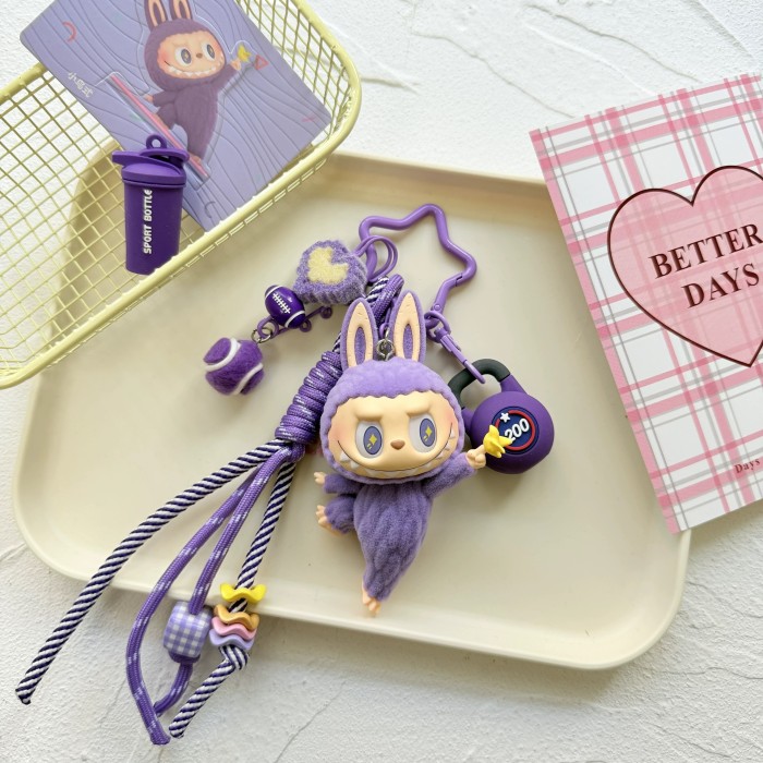 Bag Charms LABUBU LAZY YOGA