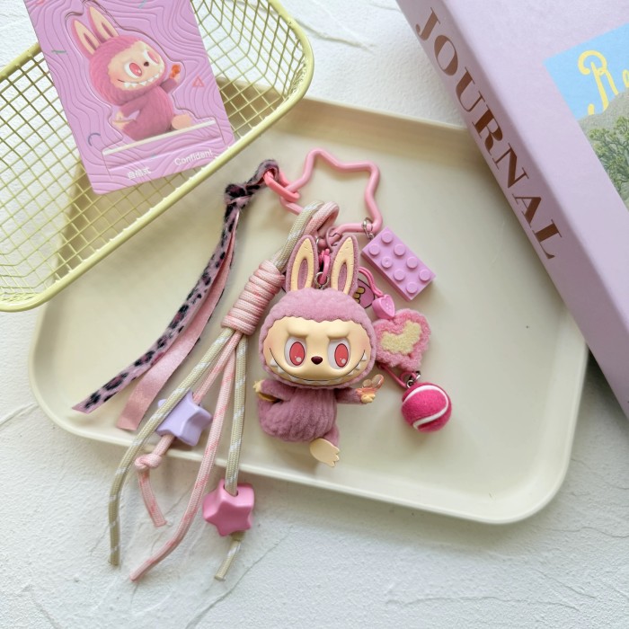 Bag Charms LABUBU LAZY YOGA