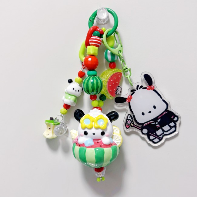 Hand Painted Doll Bag Charm Pochacco