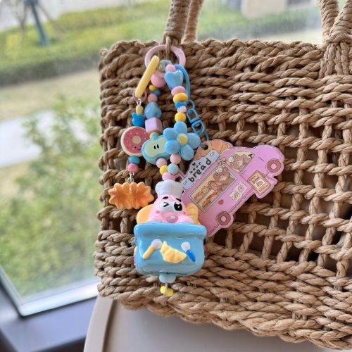 Hand Painted Doll Bag Charm Patrick Star