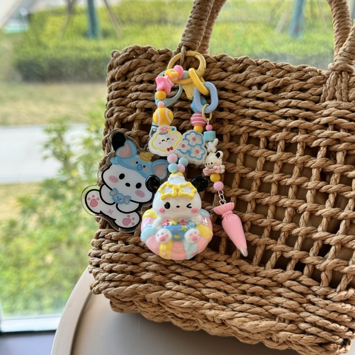 Hand Painted Doll Bag Charm Pochacco