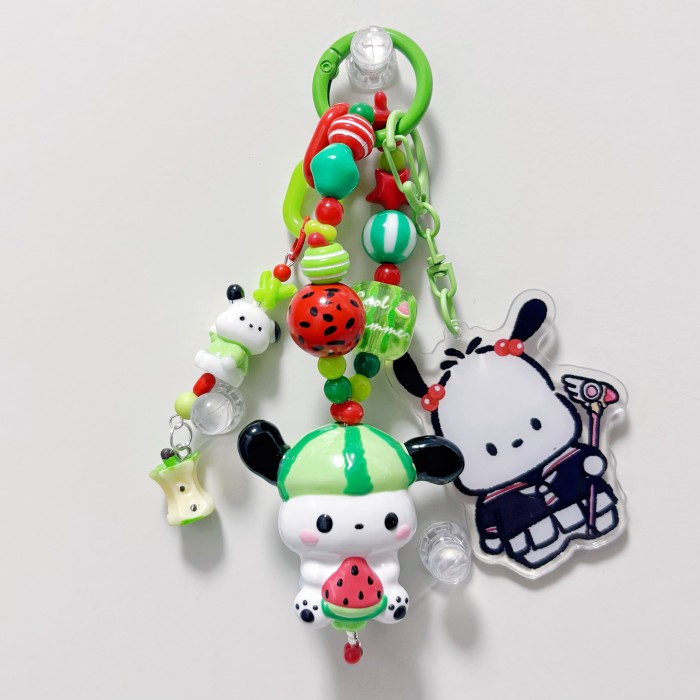 Hand Painted Doll Bag Charm Pochacco