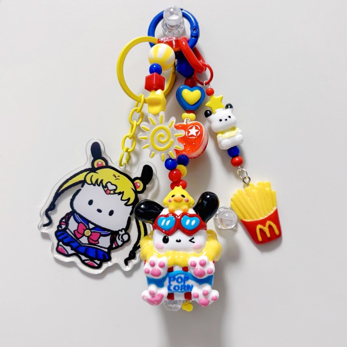 Hand Painted Doll Bag Charm Pochacco