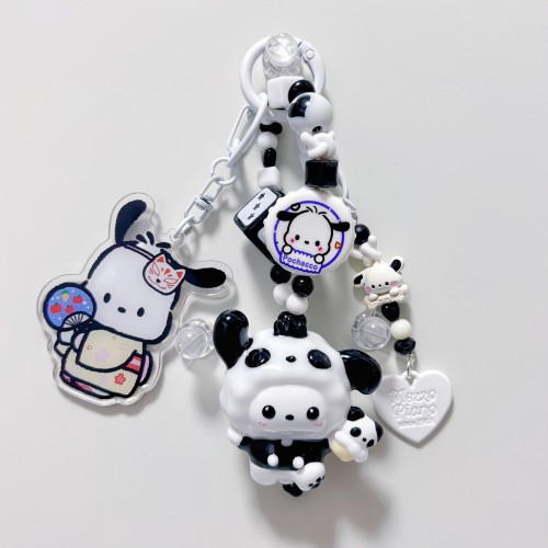 Hand Painted Doll Bag Charm Pochacco