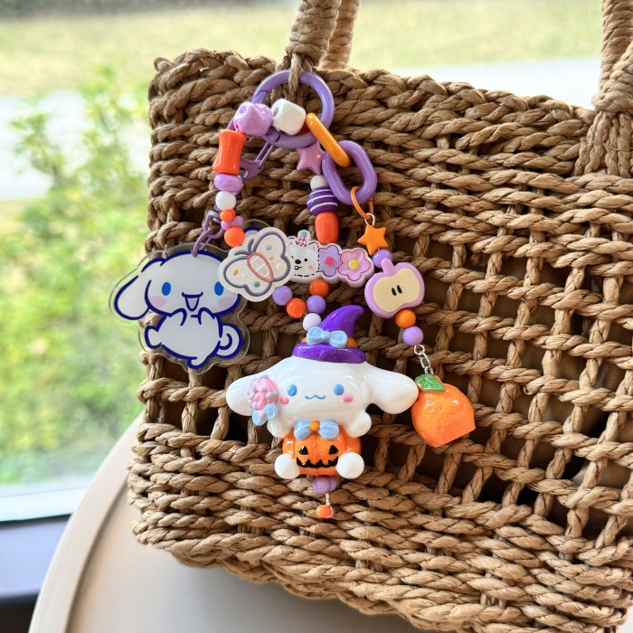 Hand Painted Doll Bag Charm Cinnamoroll