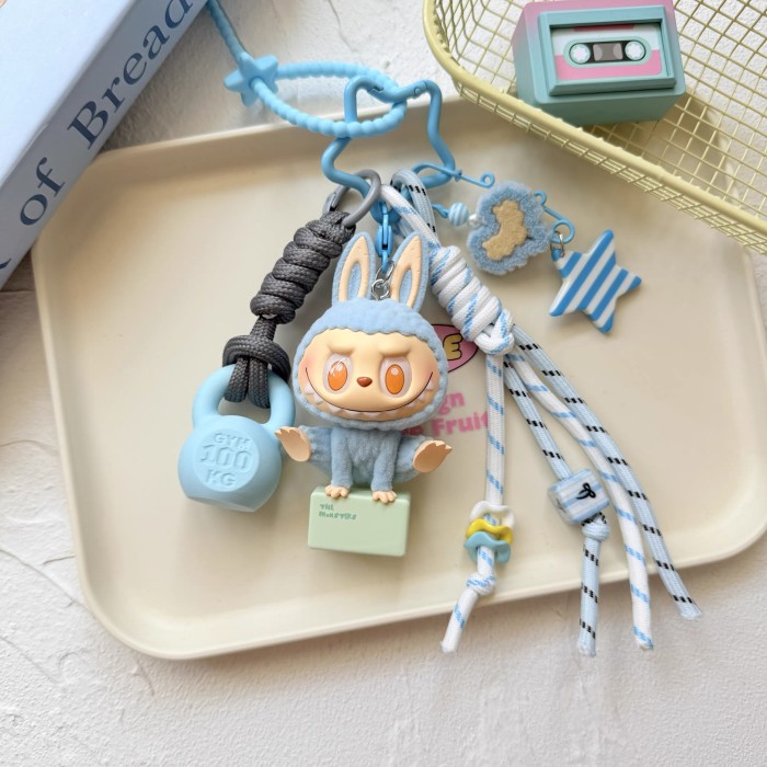 Bag Charms LABUBU LAZY YOGA