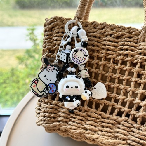 Hand Painted Doll Bag Charm Pochacco
