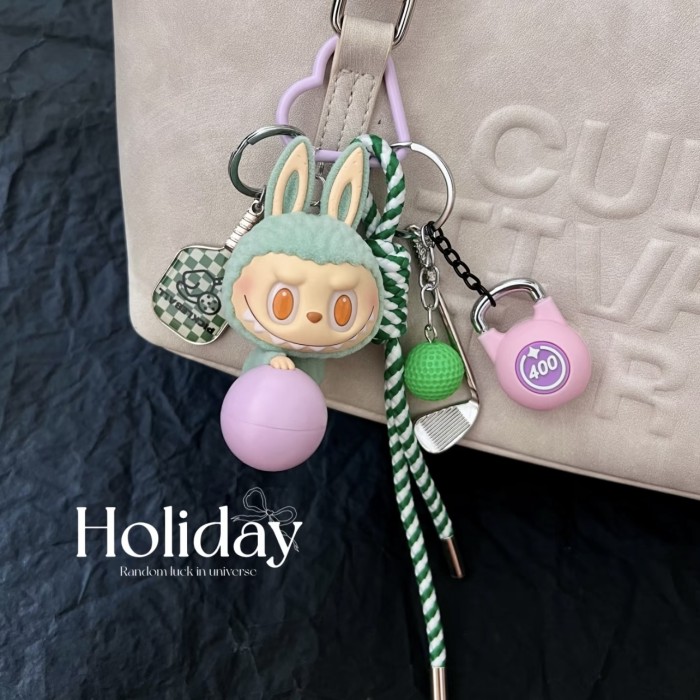 Bag Charms LABUBU LAZY YOGA