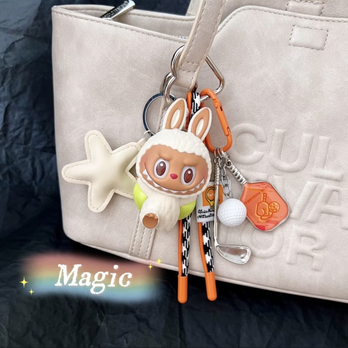Bag Charms LABUBU LAZY YOGA