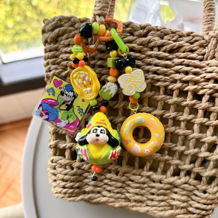 Hand Painted Doll Bag Charm Goofy