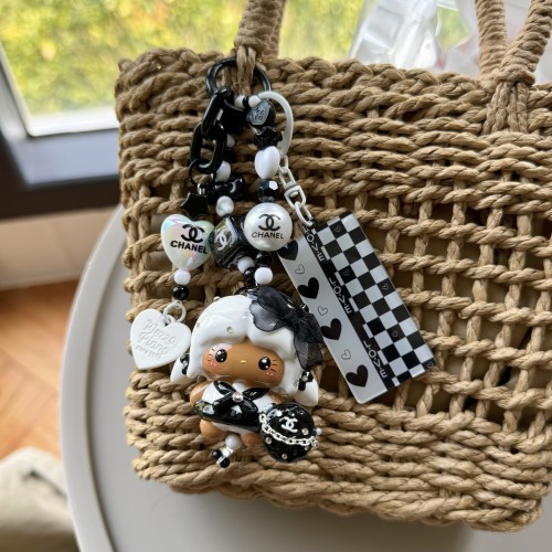 Hand Painted Doll Bag Charm Kitty
