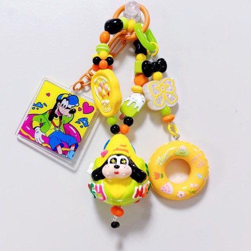 Hand Painted Doll Bag Charm Goofy