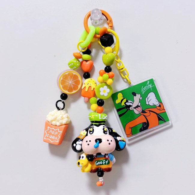 Hand Painted Doll Bag Charm Goofy