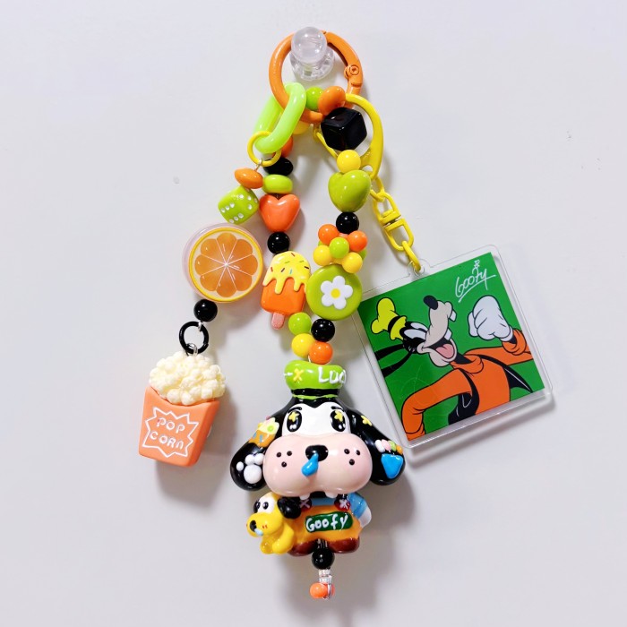 Hand Painted Doll Bag Charm Goofy