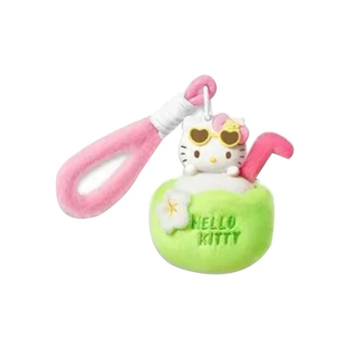 Plush dolls bag Charms Summer Kitty