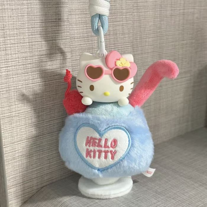 Plush dolls bag Charms Summer Kitty