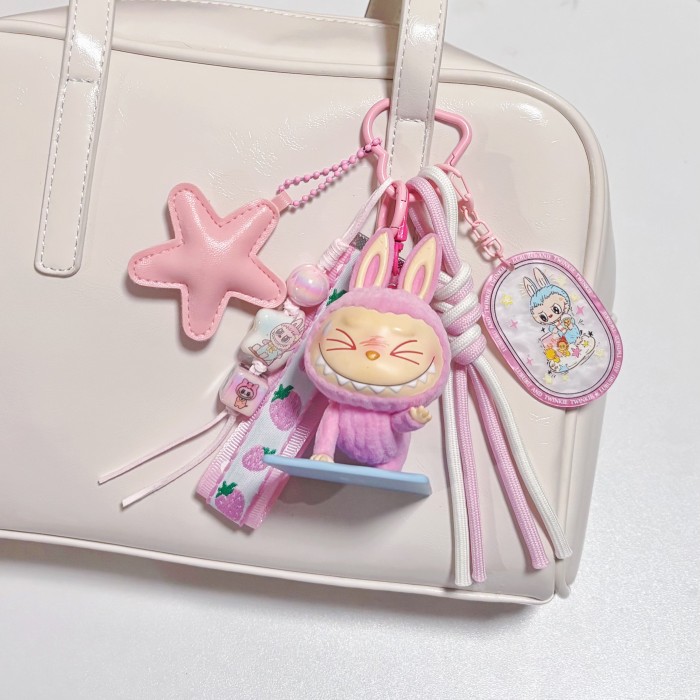 Bag Charms LABUBU LAZY YOGA