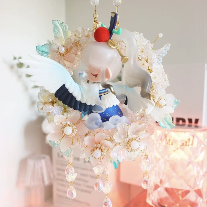 Handmade  Crystal Glass Charm Car Hanger Nanci