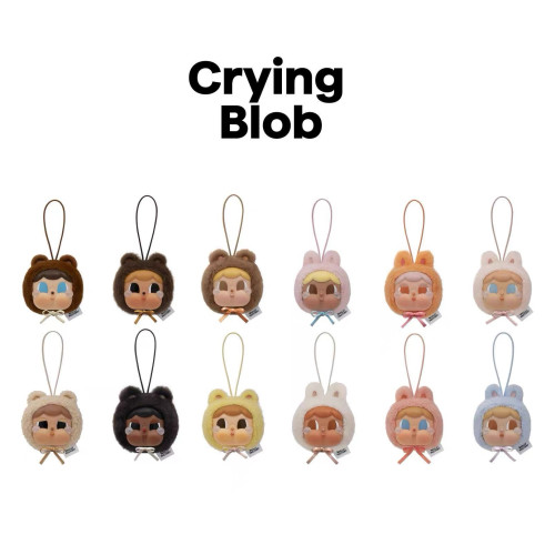 Plush dolls bag Charms Crying Blob Bunny Set