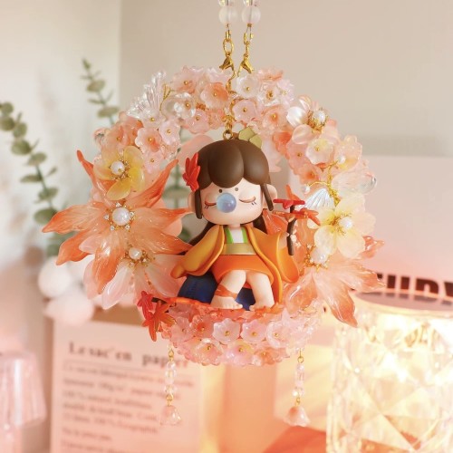 Handmade  Crystal Glass Charm Car Hanger Nanci