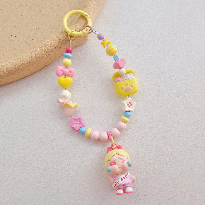 Handmade Acrylic Charm Phone Strap Crybaby