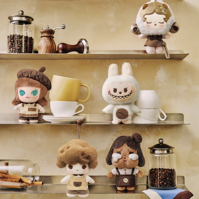 Plush dolls bag Charms POPMART COFFEE FACTORY