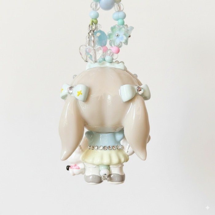 Hand Painted Doll Phone Charm-pocha  kitty