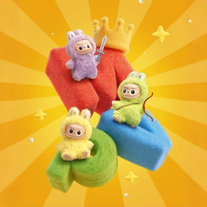 Plush dolls bag Charms Labubu PIN FOR LOVE (A-M)