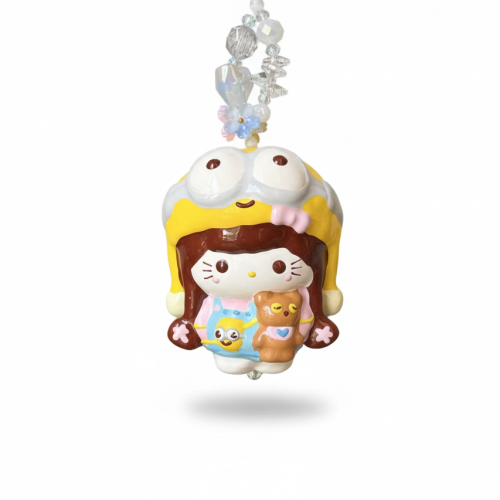 Hand Painted Doll BAG Charm-MINION KITTY