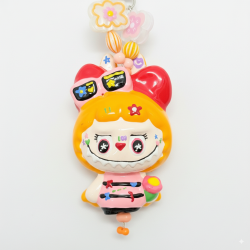 Hand Painted Doll BAG Charm