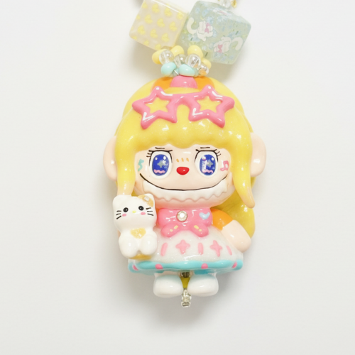 Hand Painted Doll BAG Charm