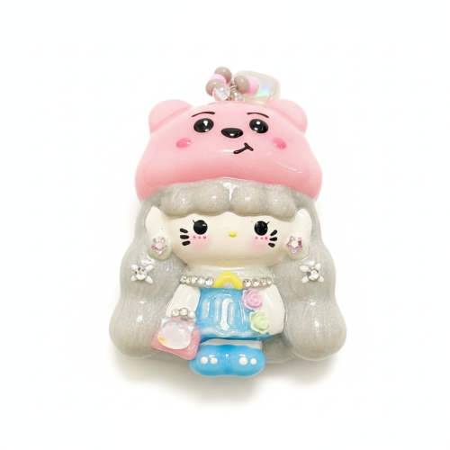 Hand Painted Doll BAG Charm