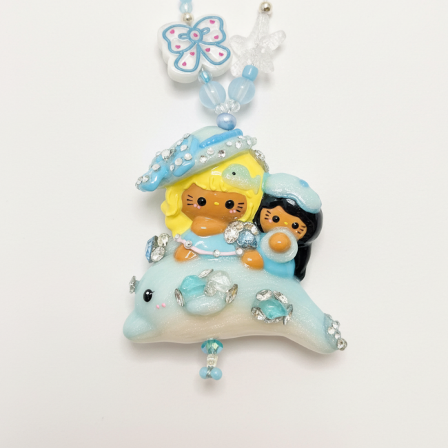 Hand Painted Doll BAG Charm