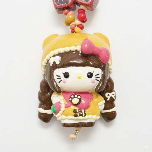 Hand Painted Doll BAG Charm