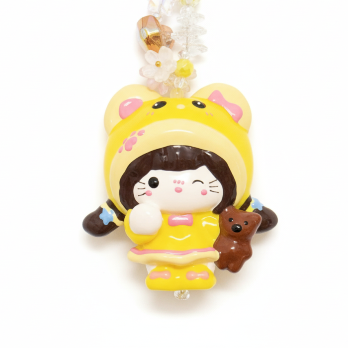 Hand Painted Doll BAG Charm