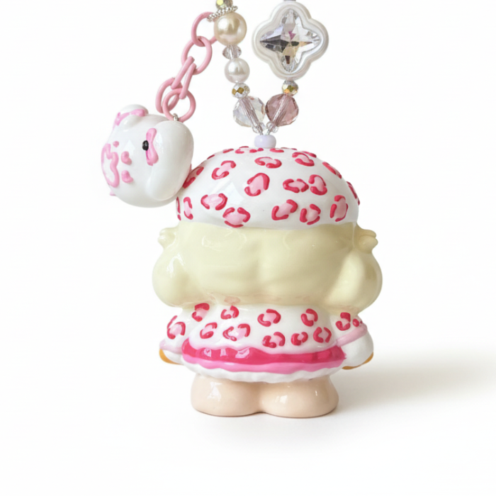 Hand Painted Doll BAG Charm-BERET KITTY