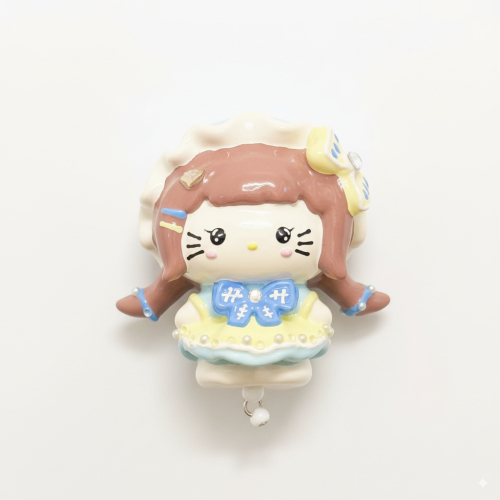 Hand Painted Doll BAG Charm