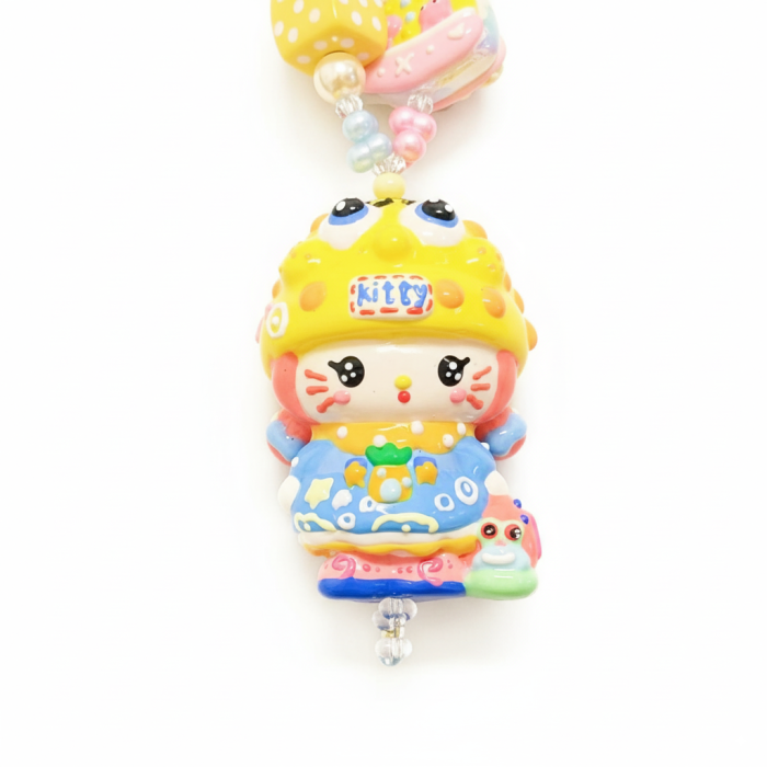 Hand Painted Doll BAG Charm