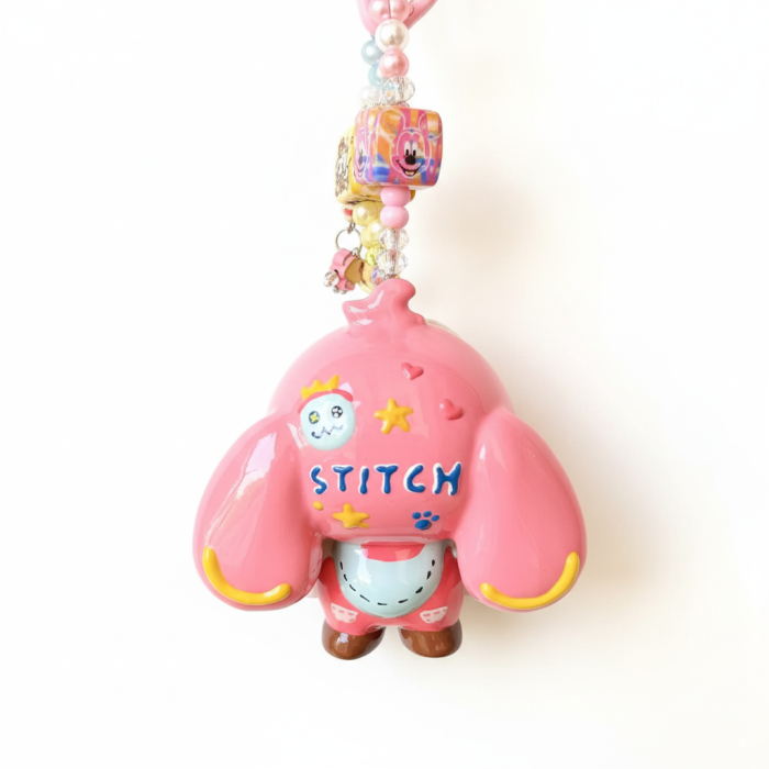 Hand Painted Doll BAG Charm-ANGEL LABUBU