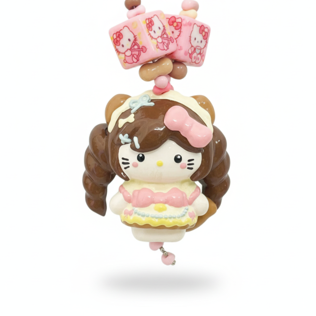 Hand Painted Doll BAG Charm