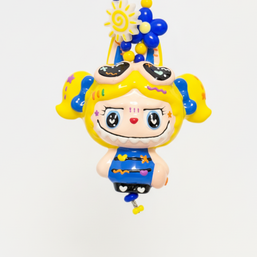 Hand Painted Doll BAG Charm