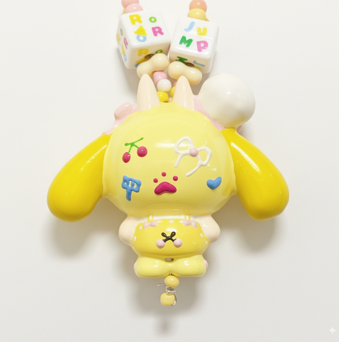 Hand Painted Doll BAG Charm