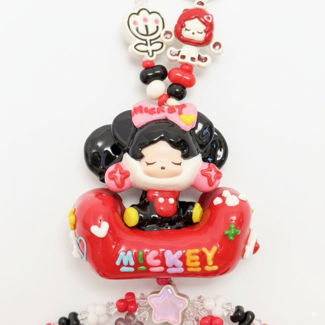 Hand Painted Doll BAG Charm